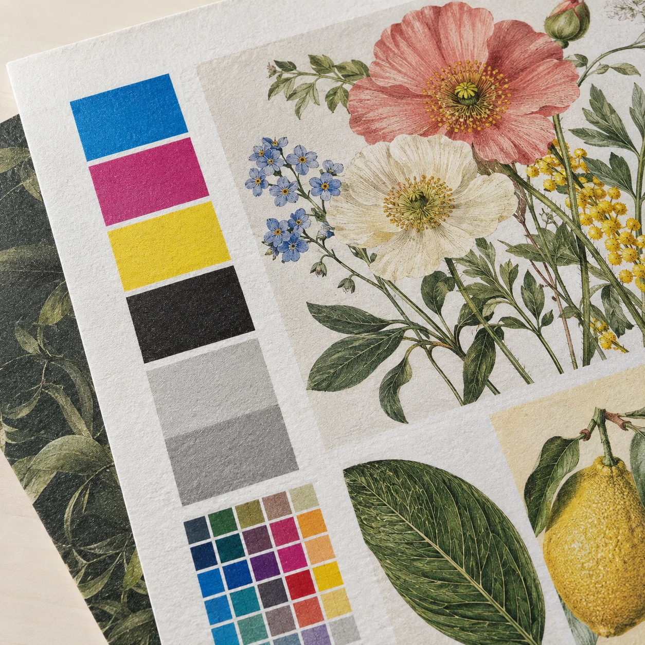 Digital & offset print illustrative detail
