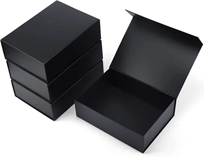 Custom Black Folding Gift Box Collection
