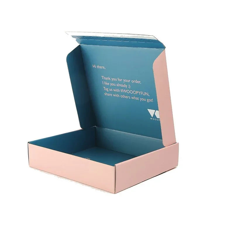 Custom Pink and Teal Hinged Presentation Box