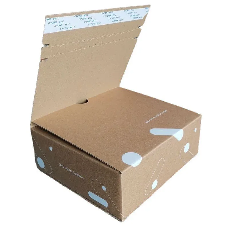 Custom Kraft Mailer Box with White Dot Print