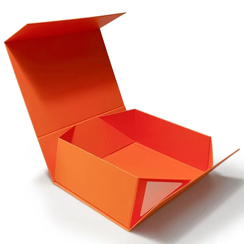 Custom Dark Folding Magnetic Gift Box view 2