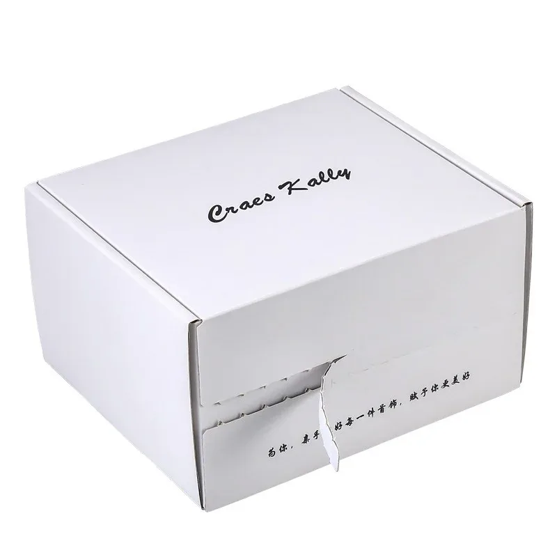 Custom White Ribbon-Tie Gift Box