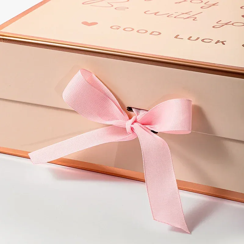 Custom Ribbon-Tie Folding Gift Box view 2