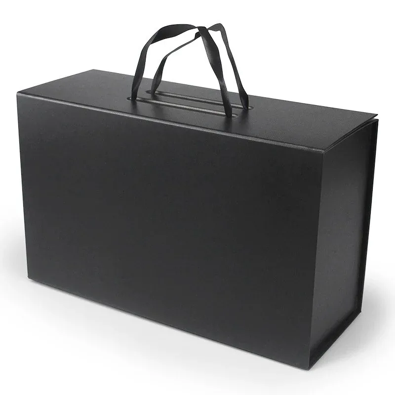 Custom Assorted Folding Gift Boxes with Handles view 3