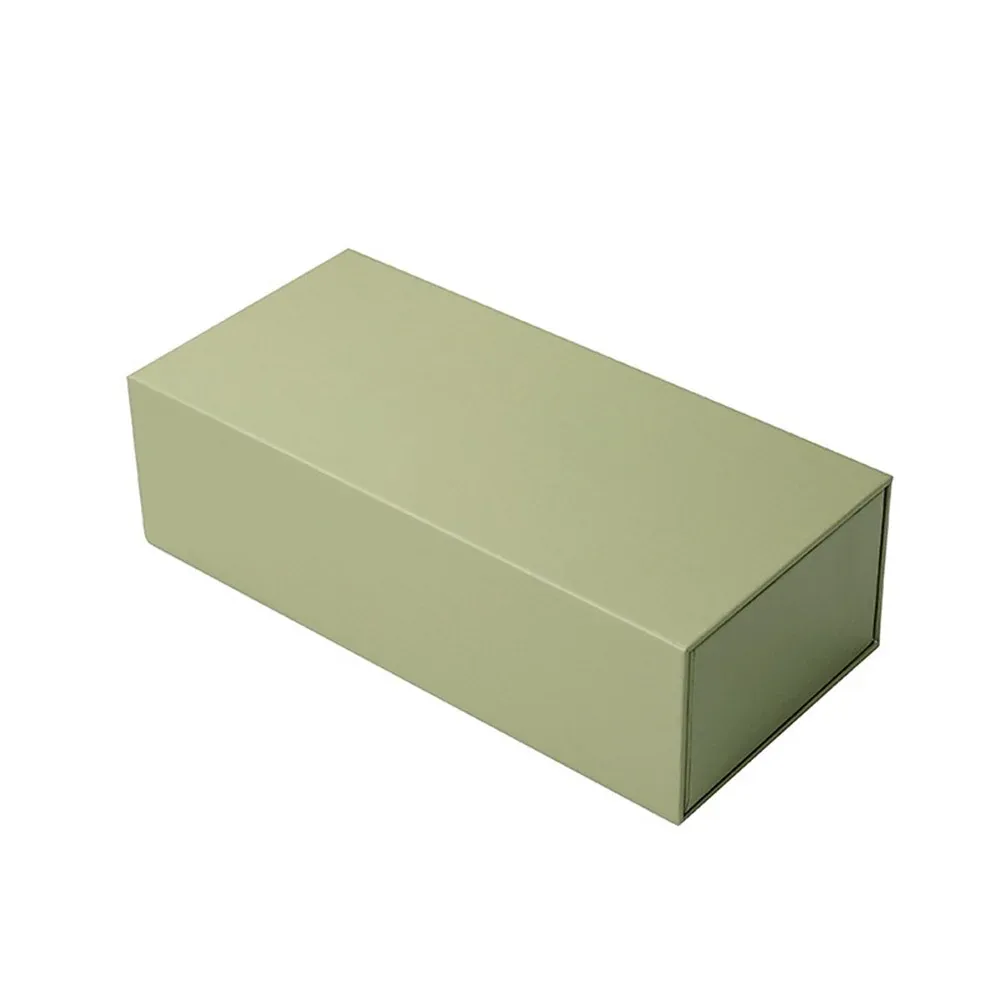 Custom Olive Green Rectangular Drawer Box view 2