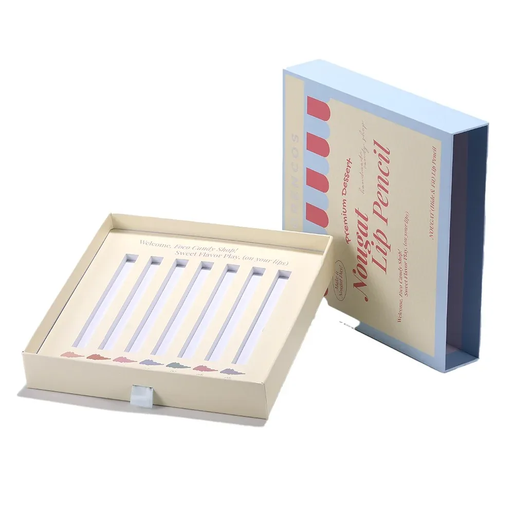 Custom Printed Lip Pencil Drawer Box view 2