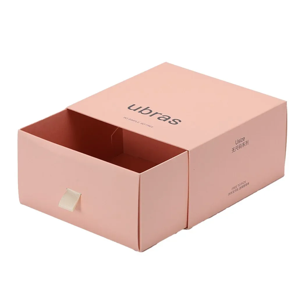 Custom Pink Square Drawer Gift Box