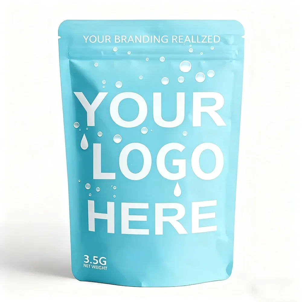 Custom Black Printed Stand-Up Pouch view 6