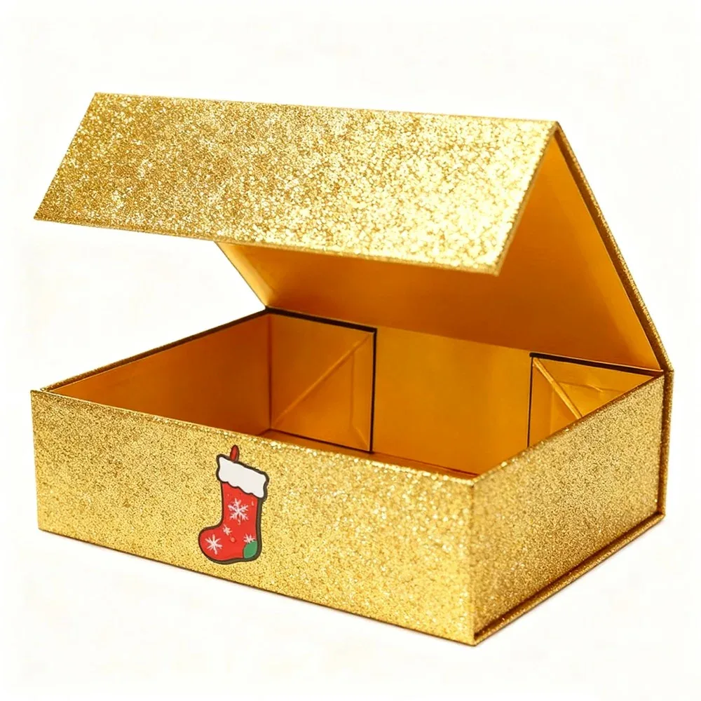 Custom Gold-Tone House-Shaped Magnetic Gift Box
