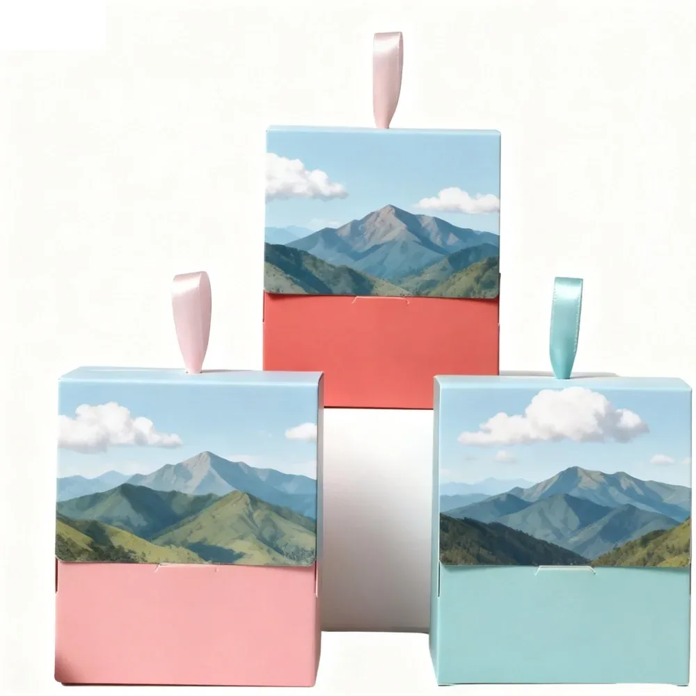 Custom Landscape Print Mini Drawer Box Set