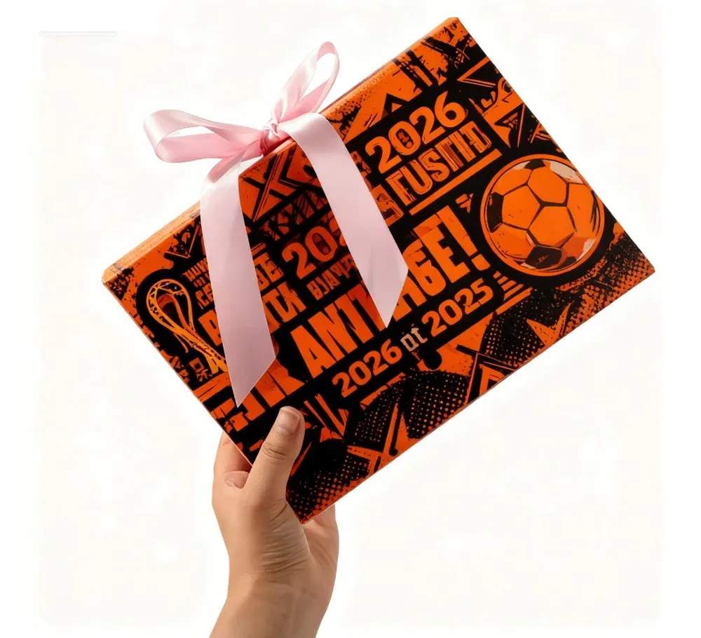 Custom Orange Typography Printed Mailer Box