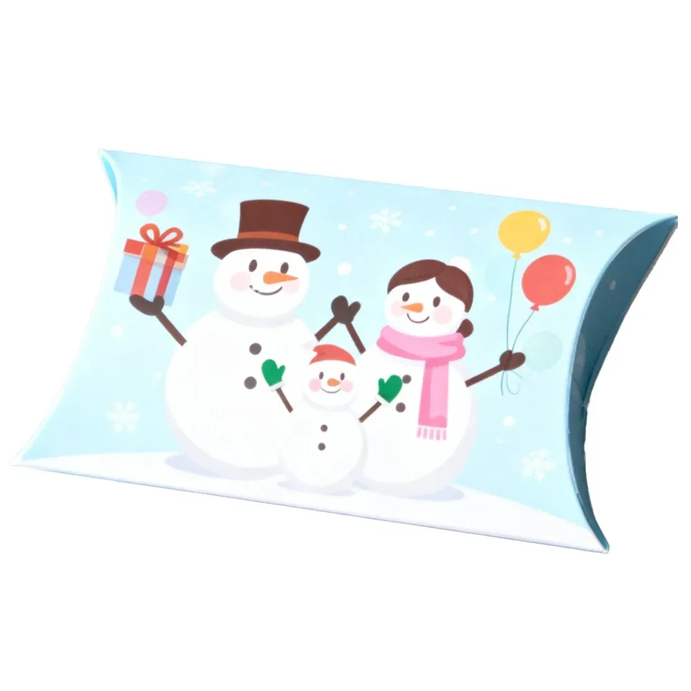 Custom Snowman Print Pillow Gift Box