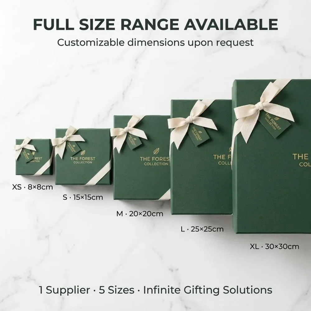 Custom Green Gift Packaging Collection